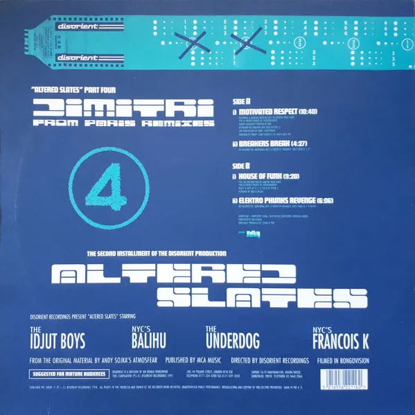 Album cover for Motivation (Dimitri From Paris Remixes) by Atmosfear