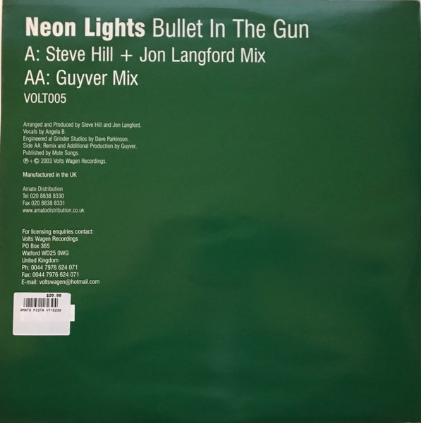 Album cover for Bullet In The Gun by Neon Lights