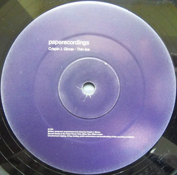 Crispin J. Glover - Fried, Electronic, Breaks, Deep House, 2000 - Paper Recordings, UK, Vinyl 1x 12"