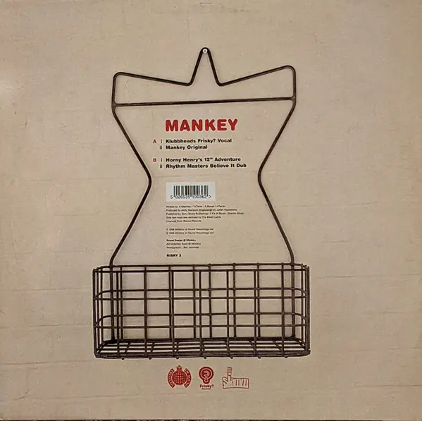 Mankey - Believe In Me, Electronic, Acid, Euro House, House, 1996 - Frisky? Records, Ministry Of Sound, Slamm Records (3), UK