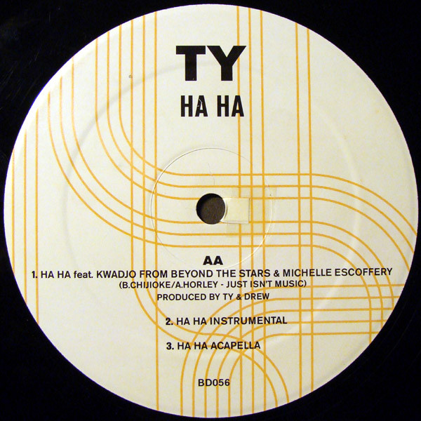 Ty - Groovement / Ha Ha, Electronic, Hip Hop, Broken Beat, Conscious, 2003 - Big Dada Recordings, UK, Vinyl 1x 12", 33 ⅓ RPM