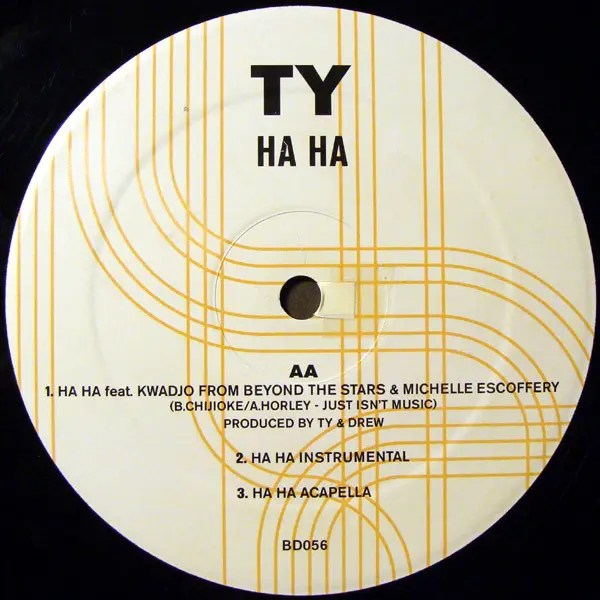 Ty - Groovement / Ha Ha, Electronic, Hip Hop, Broken Beat, Conscious, 2003 - Big Dada Recordings, UK, Vinyl 1x 12", 33 ⅓ RPM