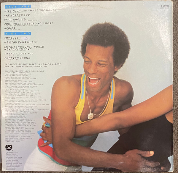 Tony Wilson (3) - Catch One, Funk / Soul, Disco, Soul, 1979 - Bearsville, Australia, Vinyl 1x LP, Album