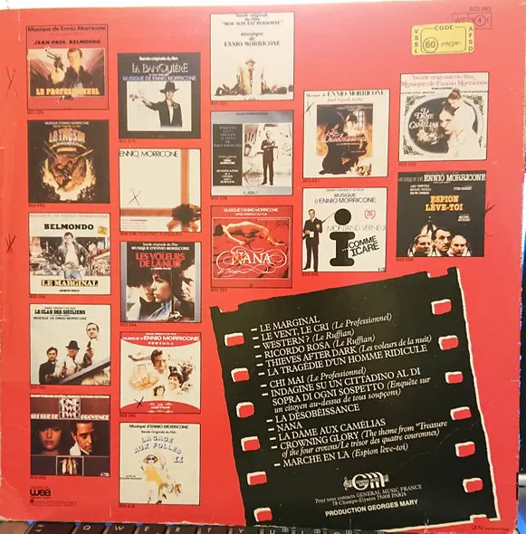 Ennio Morricone - Les Plus Belles Musiques D'Ennio Morricone Vol. 3, Stage & Screen, Score, Soundtrack, Theme, 1984 - Général