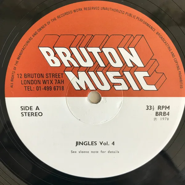 Album cover for Jingles Volume Four by Various