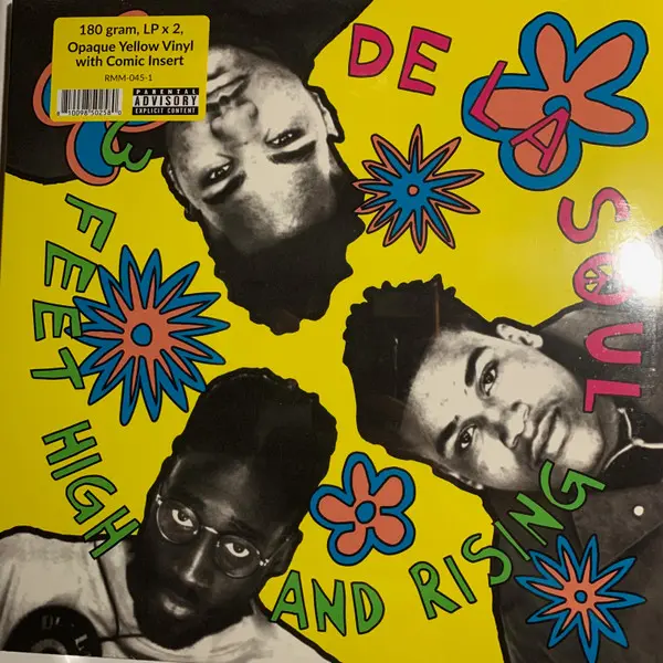 De La Soul - 3 Feet High And Rising, Hip Hop, Conscious, 2023 - AOI Records, Chrysalis, US, Vinyl 2x LP, Album, Reissue Yello