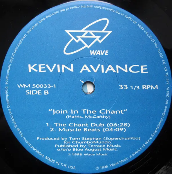 Kevin Aviance - Join In The Chant, Electronic, Ballroom, House, 1998 - Wave Music, US, Vinyl 1x 12", 33 ⅓ RPM