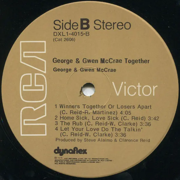 George McCrae & Gwen McCrae - Together, Funk / Soul, Disco, Soul, 1975 - RCA, RCA Victor, Canada, Vinyl 1x LP, Album, Stereo
