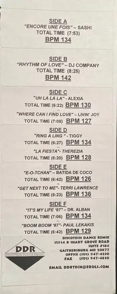 Album cover for DiscoTech Dance Remix 45 by Various