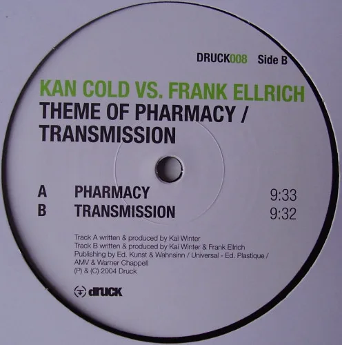 Album cover for Theme Of Pharmacy / Transmission by Kan Cold vs. Frank Ellrich
