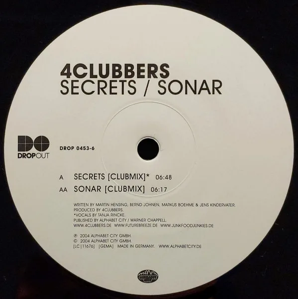 Album cover for Secrets / Sonar by 4 Clubbers