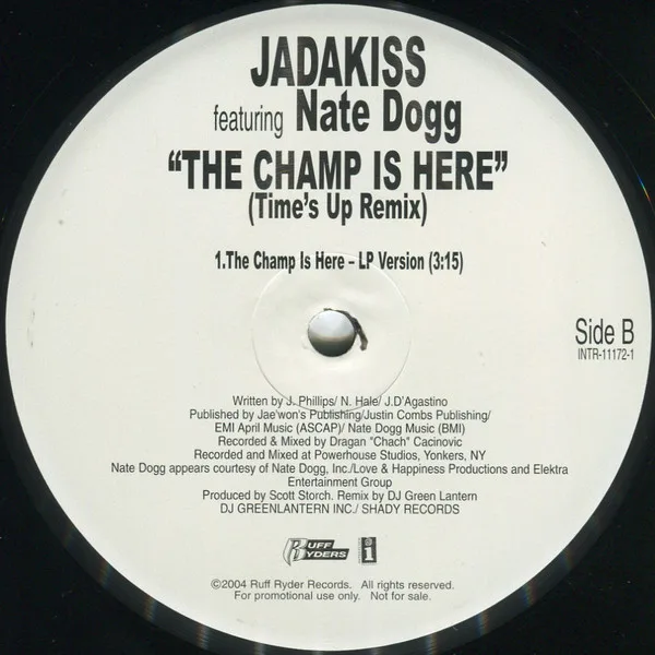Album cover for The Champ Is Here (Time's Up Remix) by Jadakiss Featuring Nate Dogg
