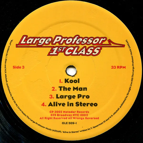 Album cover for 1st Class by Large Professor