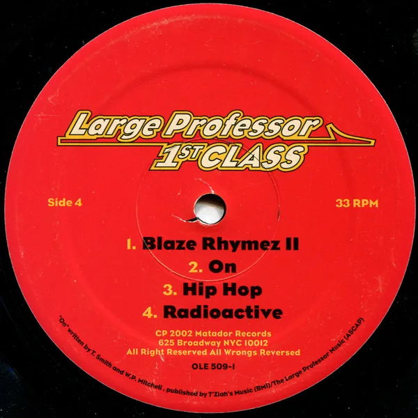 Album cover for 1st Class by Large Professor