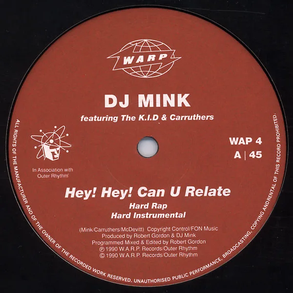 Album cover for Hey! Hey! Can U Relate by DJ Mink Featuring K.I.D, The & Carruthers