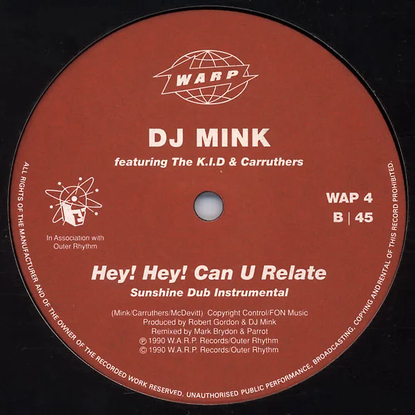 Album cover for Hey! Hey! Can U Relate by DJ Mink Featuring K.I.D, The & Carruthers