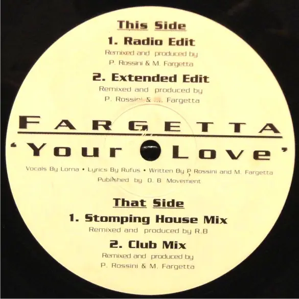 Fargetta - Your Love, Electronic, Garage House, House, Italodance, 1994 - X:treme Records, UK, Vinyl 2x 12", 33 ⅓ RPM