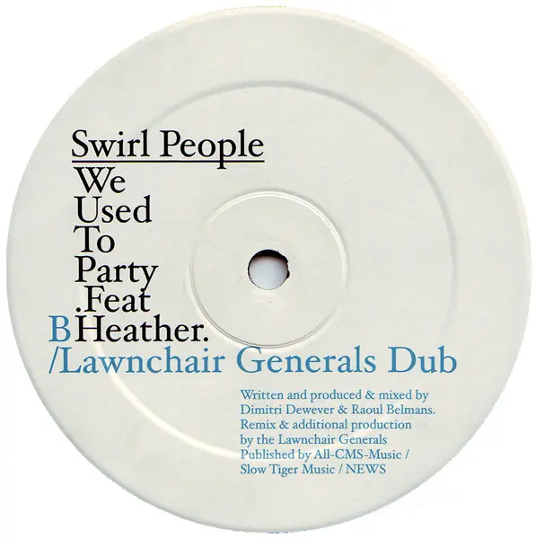Swirl People Feat. DJ Heather - We Used To Party, Electronic, House, 2004 - Aroma, Belgium, Vinyl 1x 12"