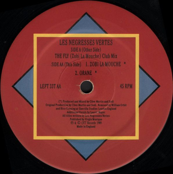 Les Negresses Vertes - Zobi La Mouche (The Fly), Electronic, Folk, World, & Country, Rock, Downtempo, Tribal House, 1989 - Rh