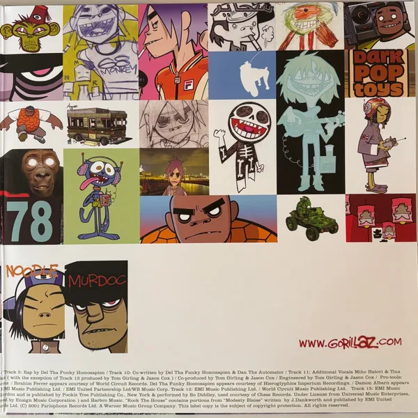 Album cover for Gorillaz by Gorillaz