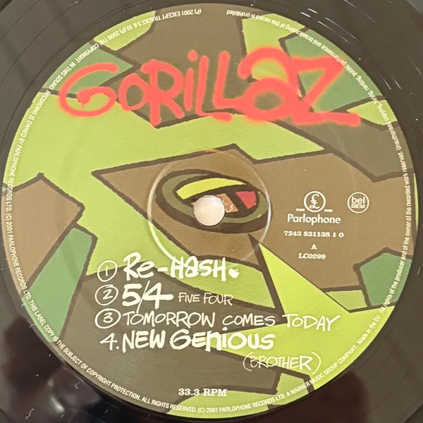 Album cover for Gorillaz by Gorillaz