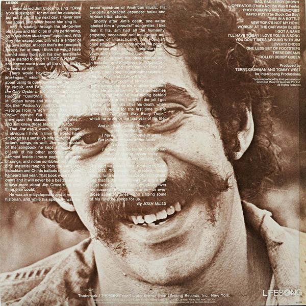 Jim Croce - Photographs & Memories: His Greatest Hits - 0 - Classic Rock - Lifesong - Vinyl 1x LP, Compilation, Reissue