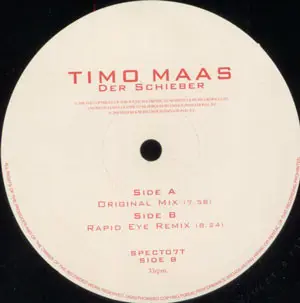 Timo Maas - Der Schieber, Electronic, Tech House, Trance, 2000 - 48K (Forty Eight K Records), UK, Vinyl 1x 12", 33 ⅓ RPM