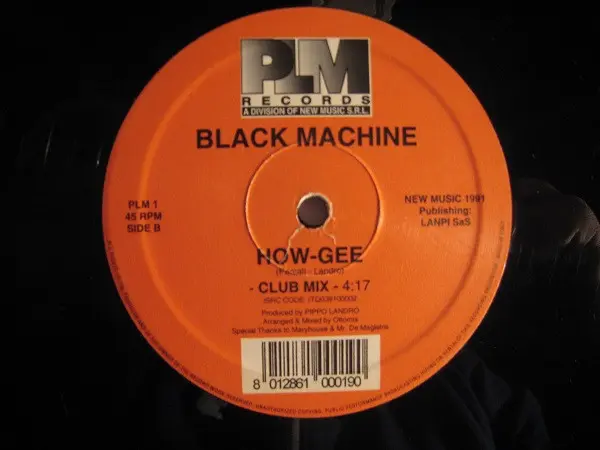 Black Machine - How-Gee, Electronic, Funk / Soul, Hip-House, House, 1991 - PLM Records, Italy, Vinyl 1x 12", 45 RPM