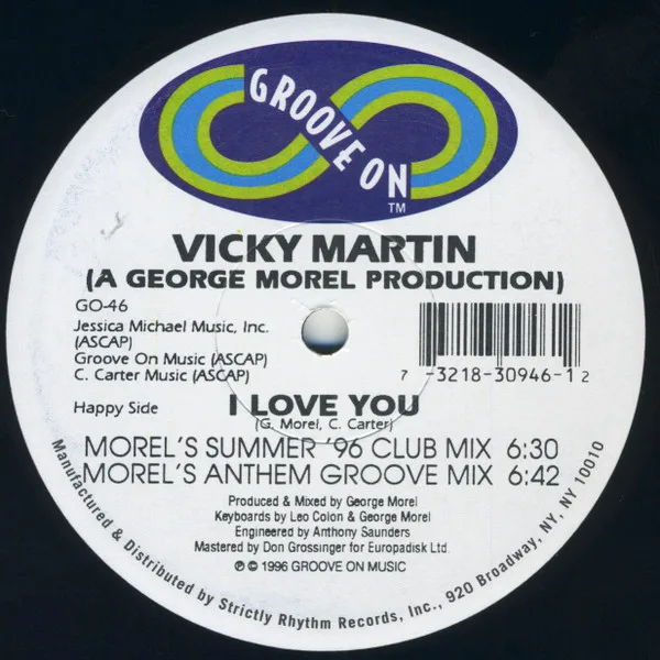 Album cover for I Love You by Vicky Martin