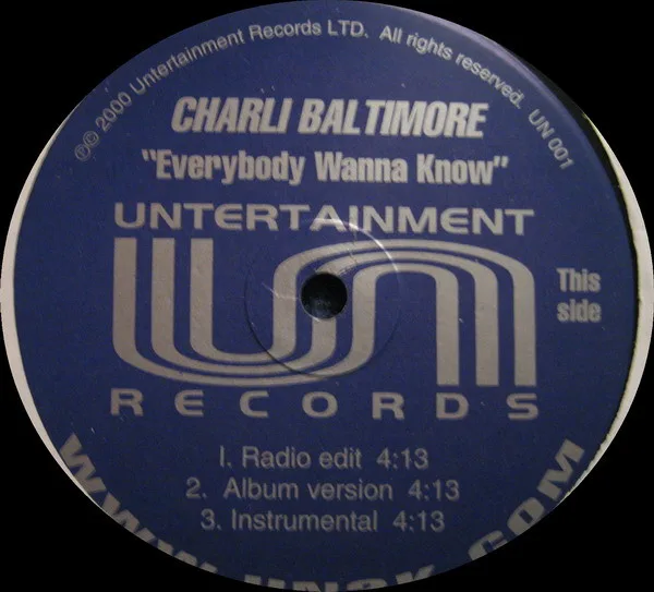 Album cover for Everybody Wanna Know by Charli Baltimore