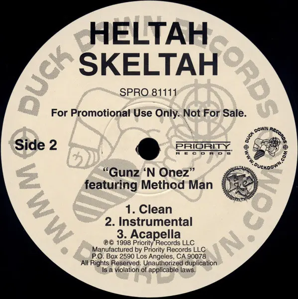 Heltah Skeltah - Brownsville II Long Beach, Hip Hop, 1998 - Priority Records, US, Vinyl 1x 12", Promo
