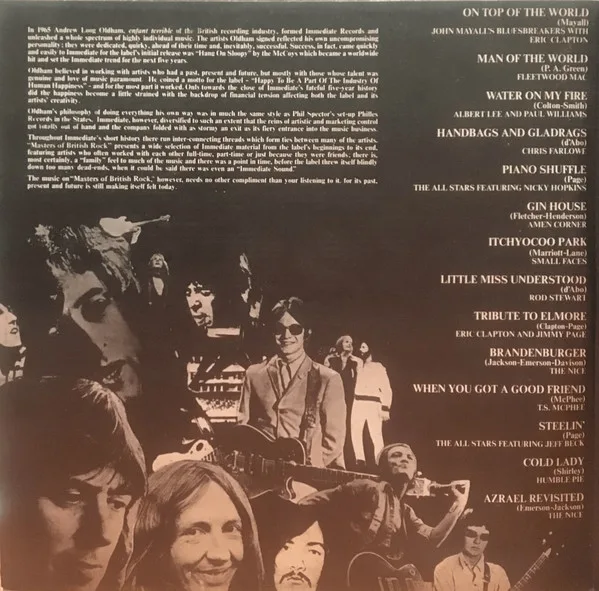 Album cover for Masters Of British Rock by Various