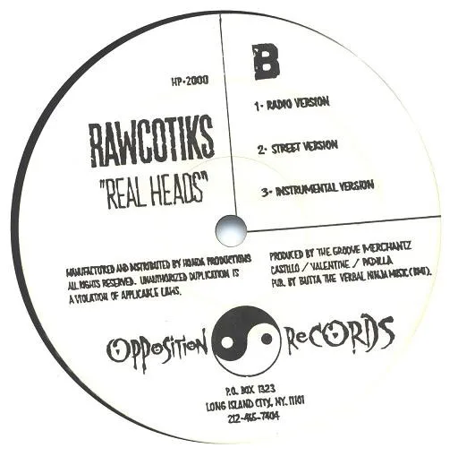 Album cover for Nevertheless / Real Heads by Rawcotiks
