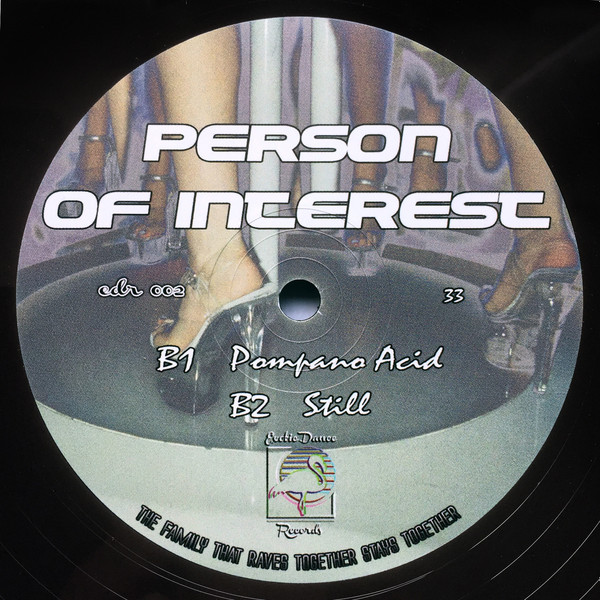 J. Albert / Person Of Interest - EDR002, Electronic, Deep House, Deep Techno, Disco, House, 2016 - Exotic Dance Records, US, 