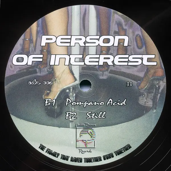 J. Albert / Person Of Interest - EDR002, Electronic, Deep House, Deep Techno, Disco, House, 2016 - Exotic Dance Records, US, 