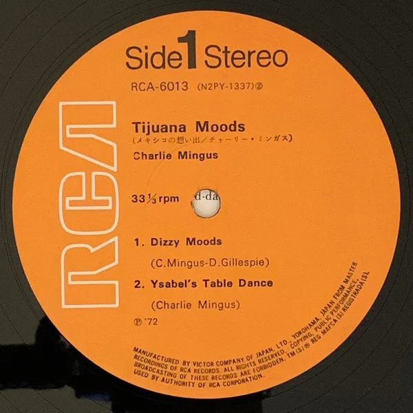 Album cover for Tijuana Moods by Charles Mingus