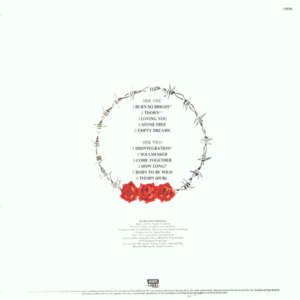 Gas (22) - Gas, Rock, Hard Rock, 1990 - White Label Records, Australia, Vinyl 1x 12", 33 ⅓ RPM, Album, Stereo