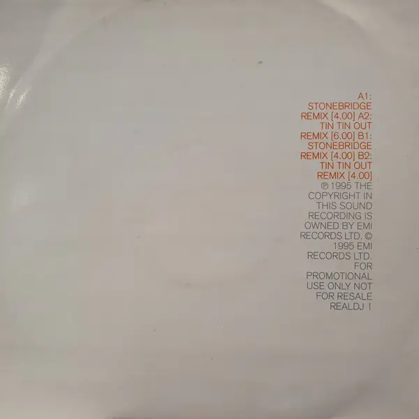 Louise - Real Love, Electronic, Euro House, 1995 - EMI, UK, Vinyl 1x 12", Promo