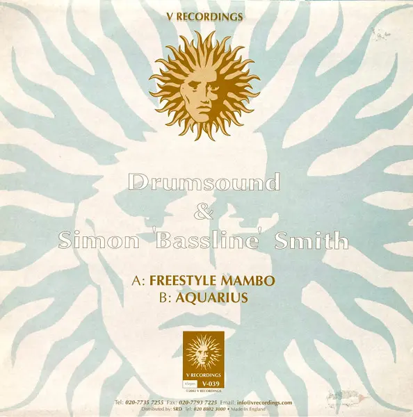 Drumsound & Simon "Bassline" Smith - Freestyle Mambo / Aquarius, Electronic, Drum n Bass, 2003 - V Recordings, UK, Vinyl 1x 1