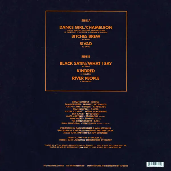 Will Sessions Featuring Amp Fiddler - Kindred Live, Funk / Soul, Jazz, 2017 - Sessions Sounds, US, Vinyl 1x LP, Album Gold