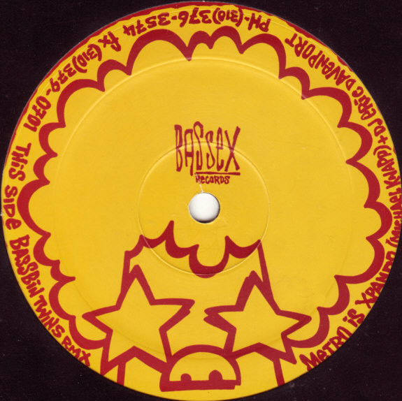 Metro L.A. - Hold Your Wig, Electronic, Breakbeat, House, Trance, 1996 - Bassex Records, US, Vinyl 1x 12", 33 ⅓ RPM