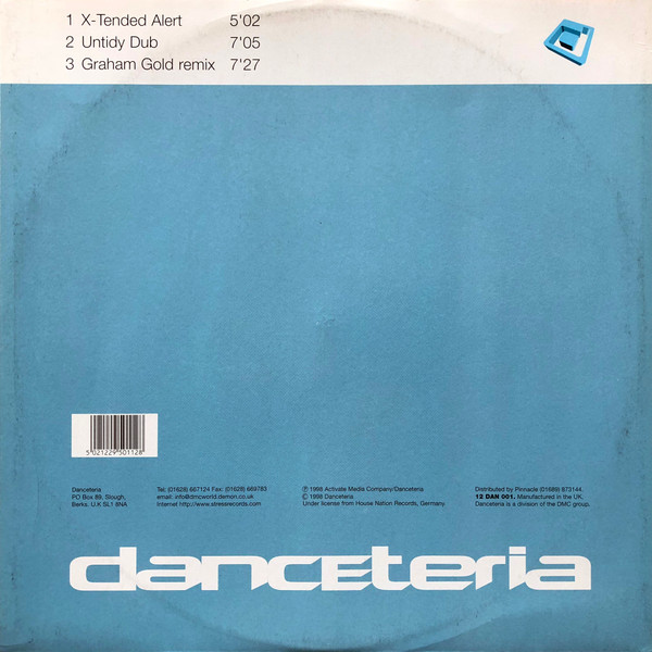 666 - Alarma, Electronic, Euro House, Hard House, 1998 - Danceteria Records (2), UK, Vinyl 1x 12", 33 ⅓ RPM, 45 RPM