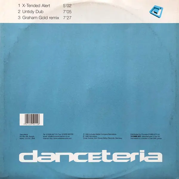 666 - Alarma, Electronic, Euro House, Hard House, 1998 - Danceteria Records (2), UK, Vinyl 1x 12", 33 ⅓ RPM, 45 RPM