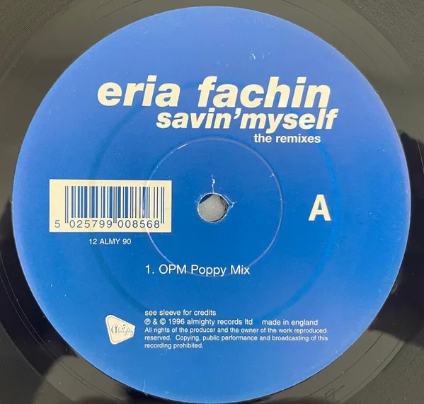 Album cover for Savin' Myself - The Remixes by Eria Fachin