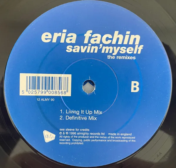 Album cover for Savin' Myself - The Remixes by Eria Fachin