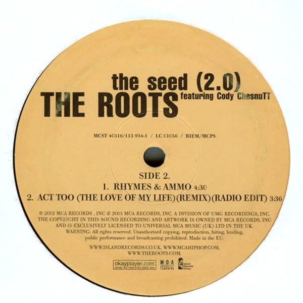 Album cover for The Seed (2.0) by Roots, The Featuring Cody ChesnuTT