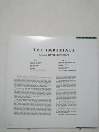 Album cover for Little Anthony & The Imperials by Little Anthony & The Imperials