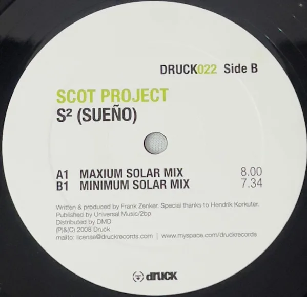 Album cover for S² (Sueño) by DJ Scot Project