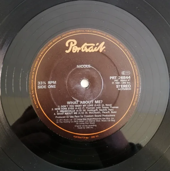 Album cover for What About Me? by Nicole J McCloud