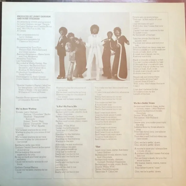 Album cover for Graham Central Station by Graham Central Station